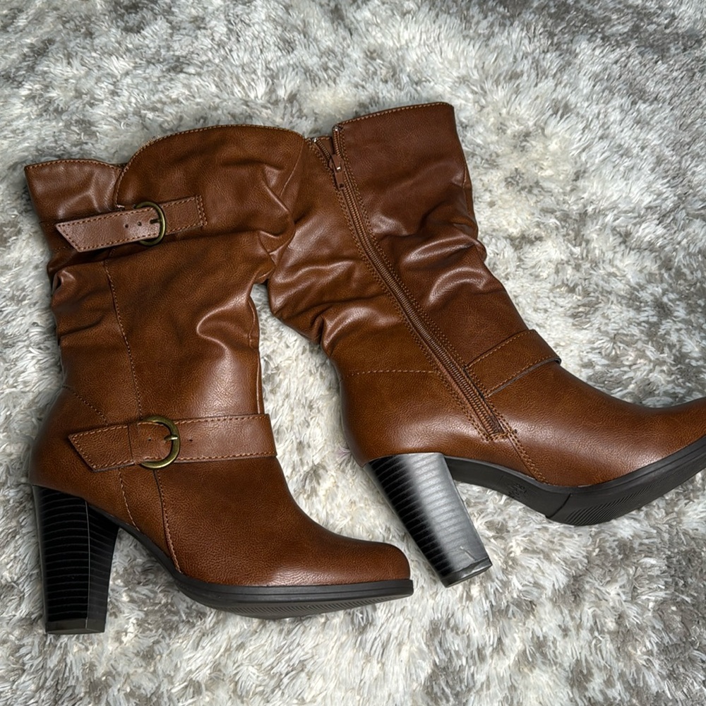 Women’s Wide Calf Heel Boots